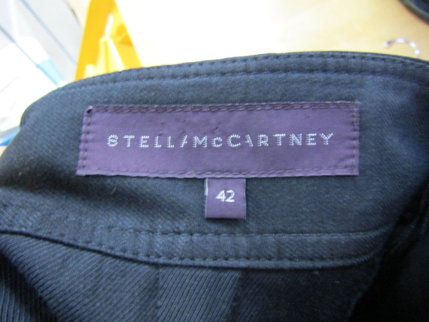 Stella McCartney Women's Black Wool Pencil Skirt Size 42