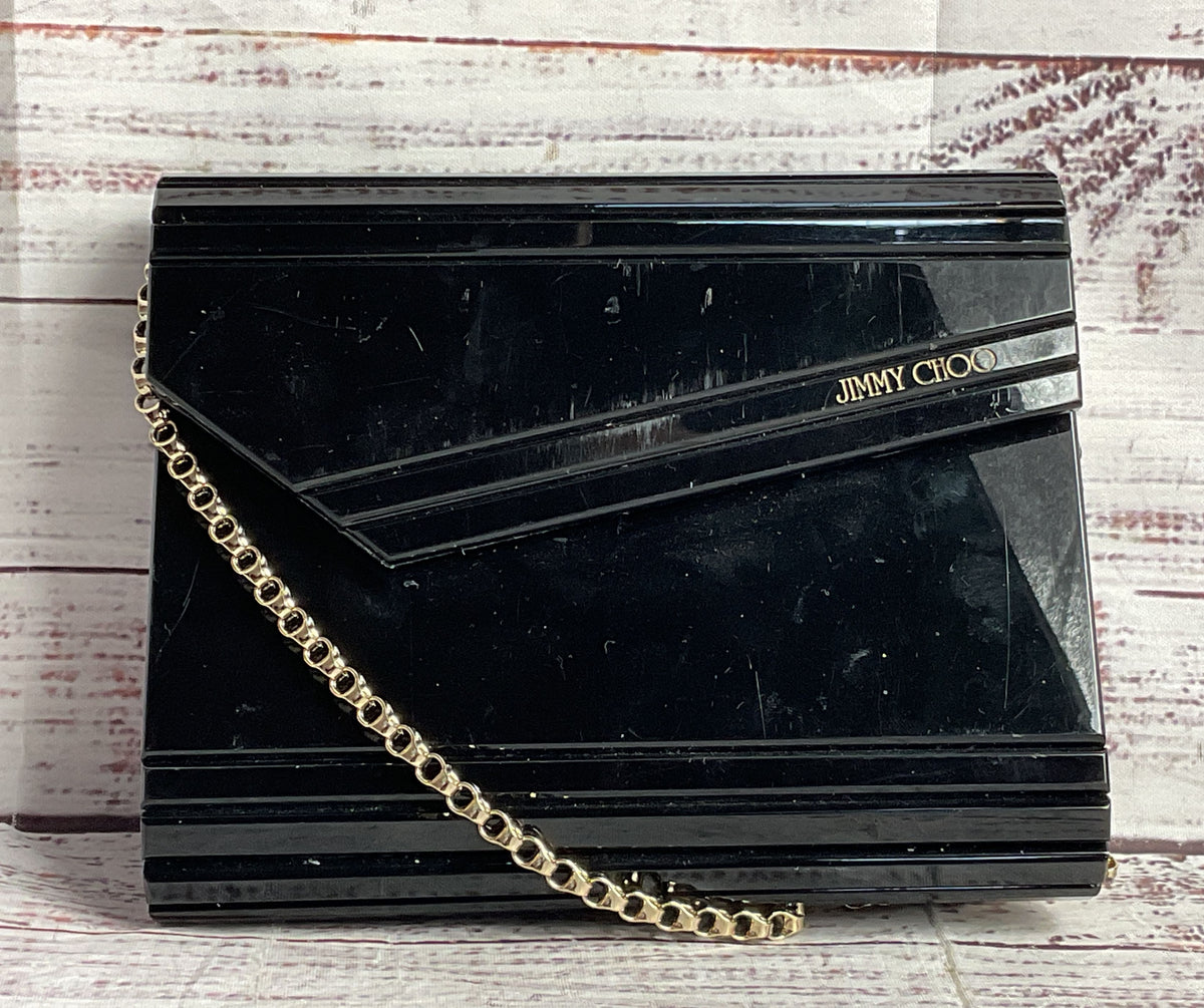 Jimmy Choo Candy Acrylic Evening Bag Black