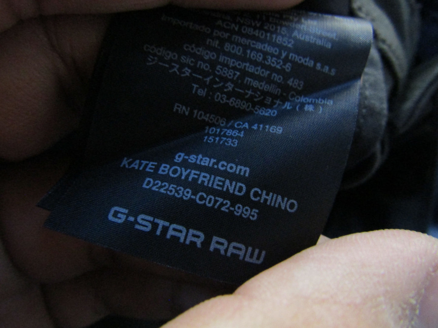 G-Star Kate Women's Gray Boyfriend Chino Pants Size 32
