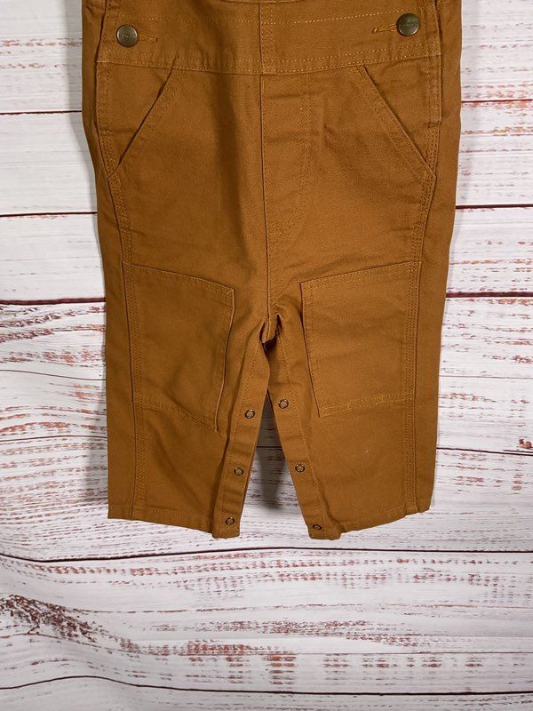 Carhartt Overalls Boys 18 Months Brown Duck Canvas Bib Pants Workwear