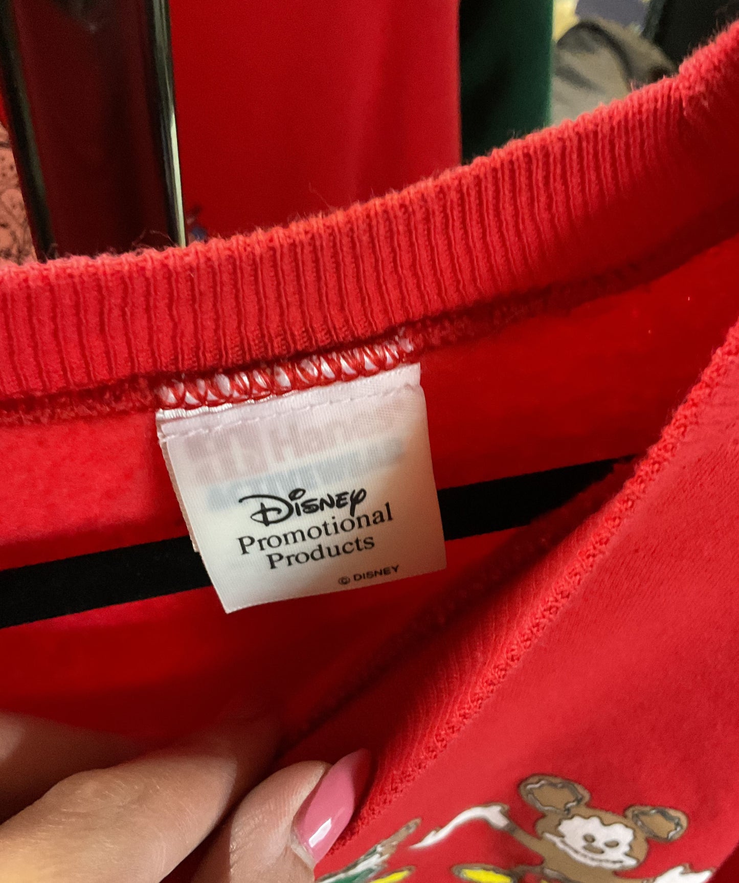 Vintage Hanes Disney Red Magical Christmas Sweater - Size XXL