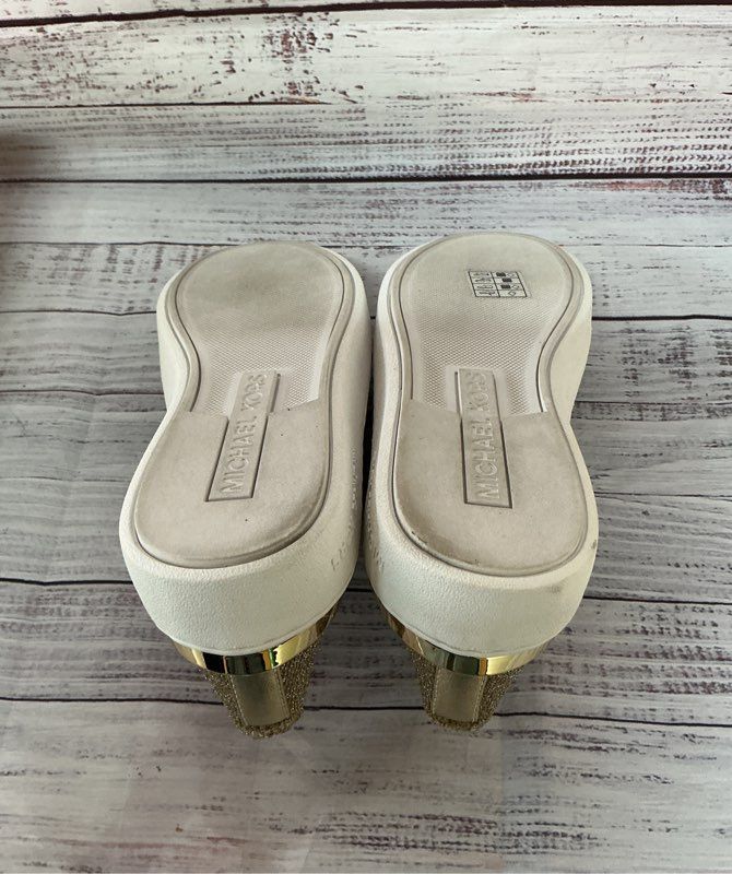 NIB Michael Kors Skyler Slip On Gold Sneaker Size 8 GREAT CONDITION!!
