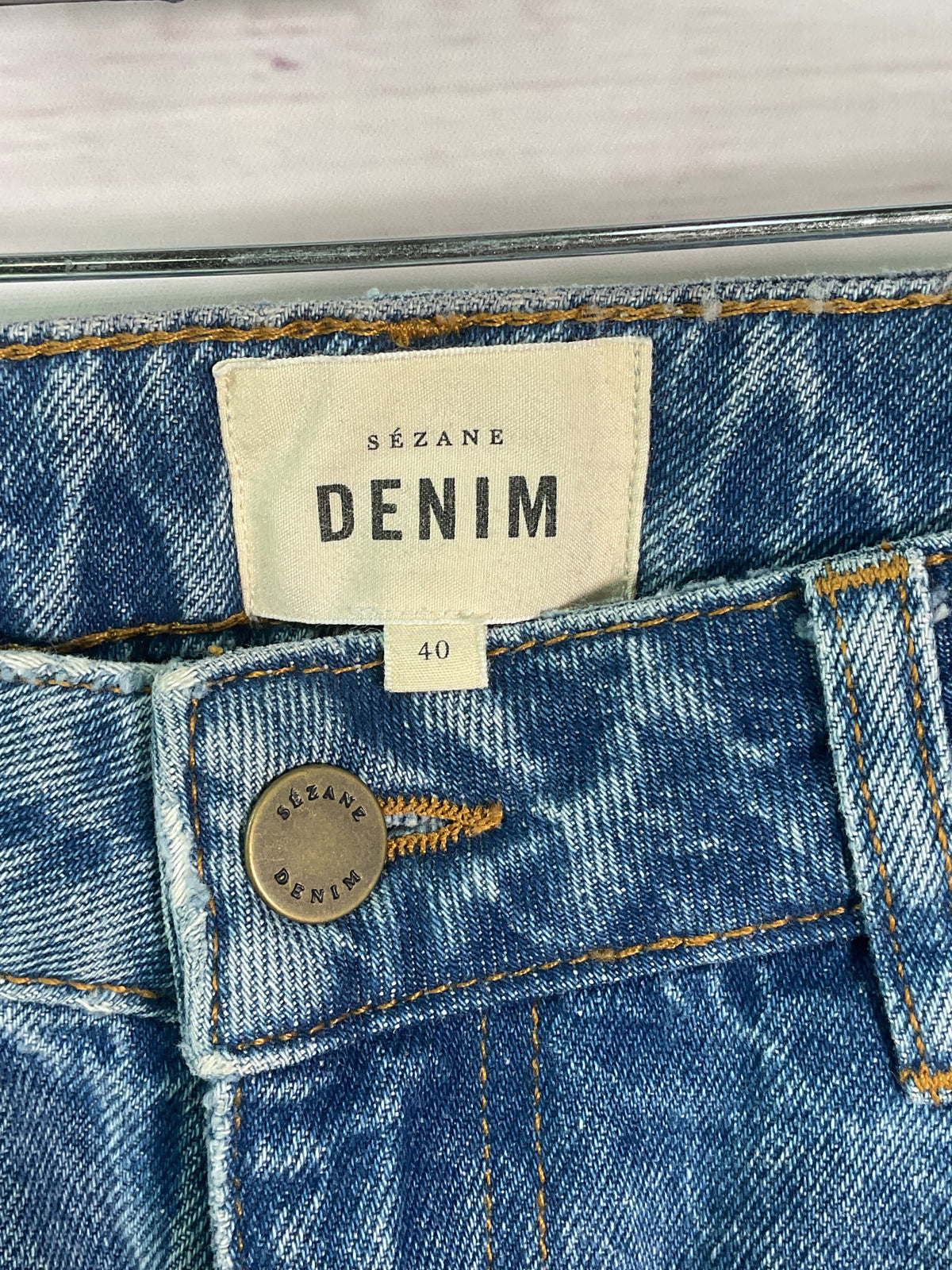 Sezane Denim Blue Jeans - Size 40