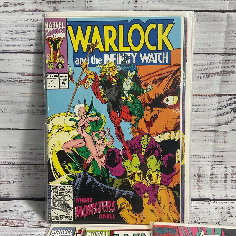 Lot Of 6 Warlock And The Infinity Watch #3 6 7 8 14 32 Vintage Marvel Comics