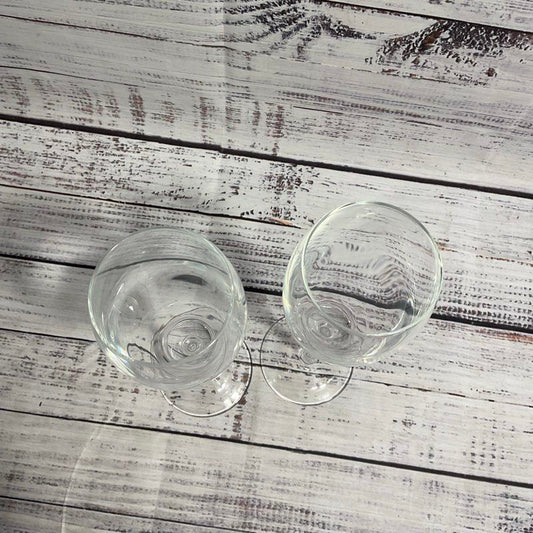 Set of 2 Moet & Chandon Imperiale 9" Glass Champagne Flutes