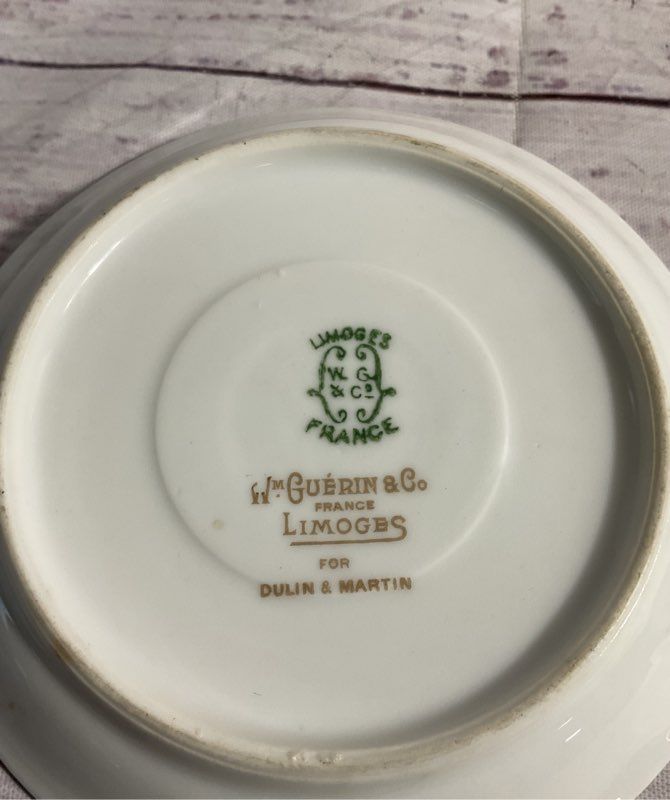 Vintage Wm Guerin & Co Limoges France Cup & Saucer