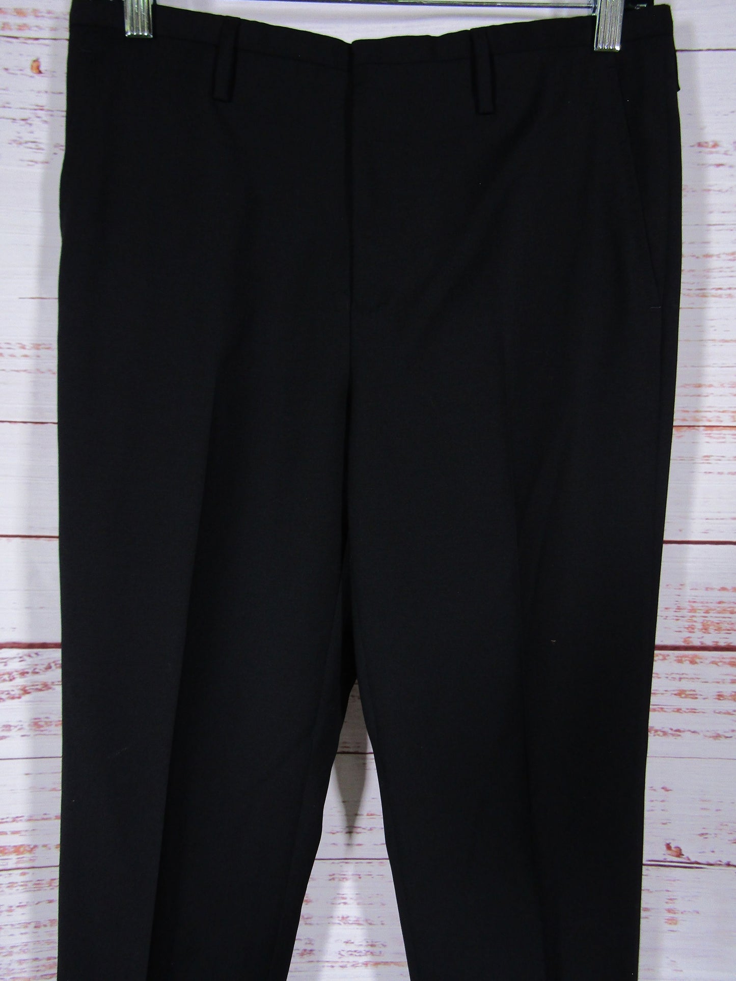 Lanvin Women's Black Wool Trouser Pants Size 38 Made in Italy