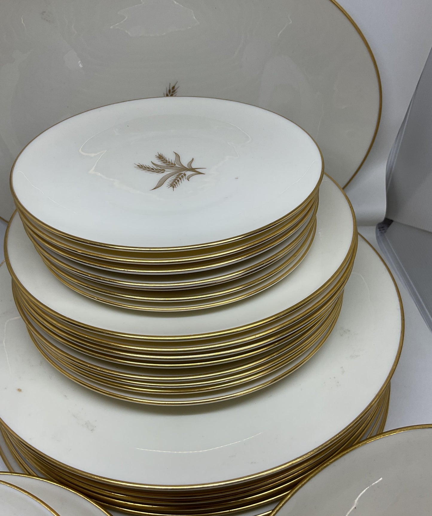 Wheat By Lenox China Set Dinner, Salad Plates Cups Saucers Serving Platter Bowl