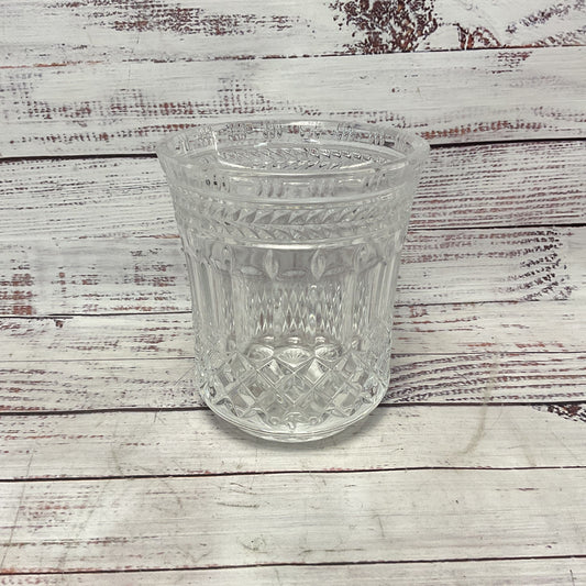 Bombay Clear Glass Cut Crystal Style 5"x5"x5.5" Vase