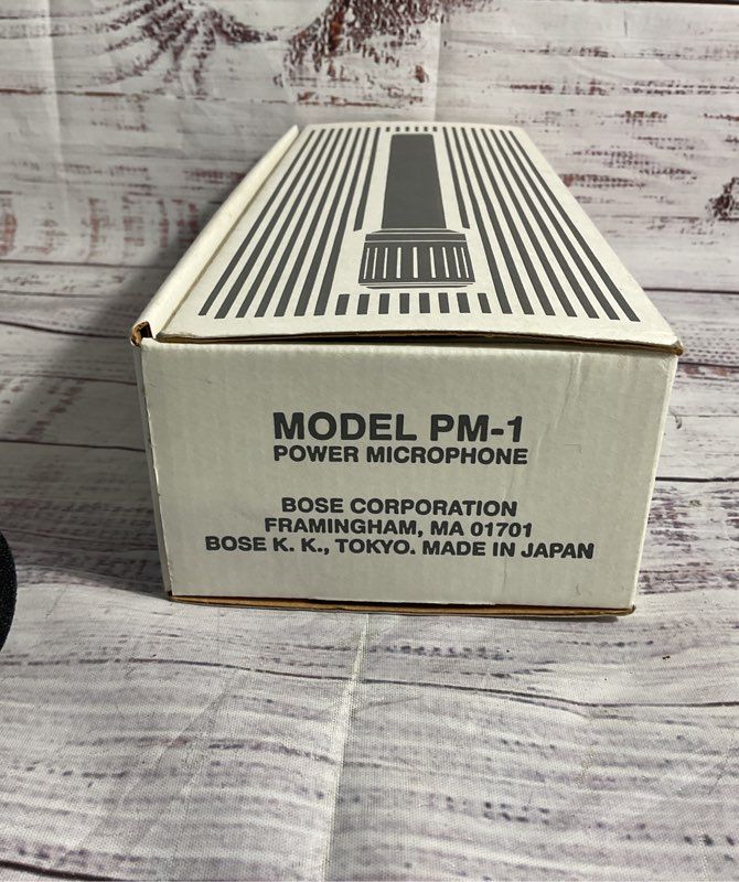 Bose Power Microphone PM-10 Condenser Microphone 5.2 OHM w/ Box & Manual