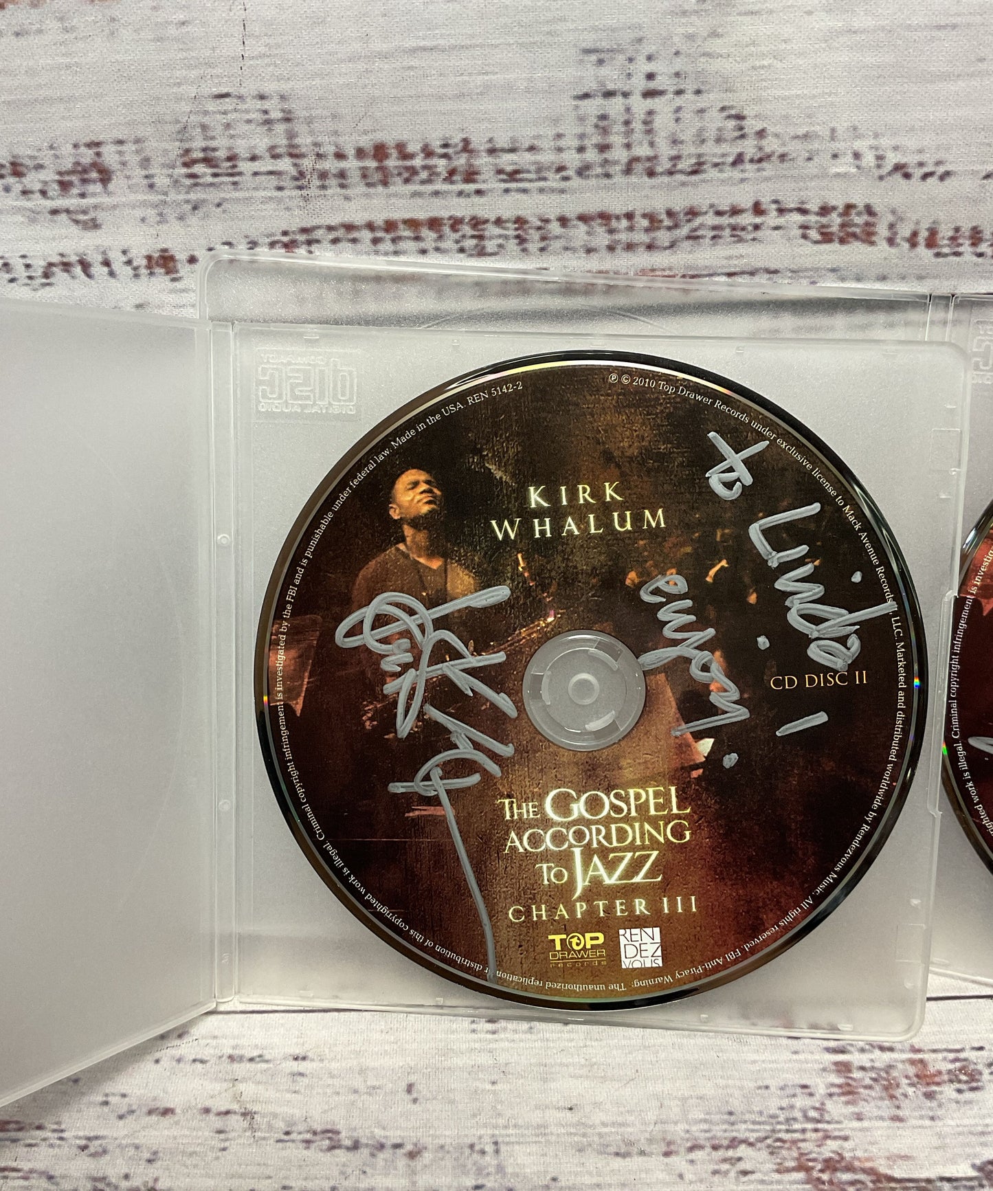 Kirk Whalum The Gospel According To Jazz 2 Signed CDs