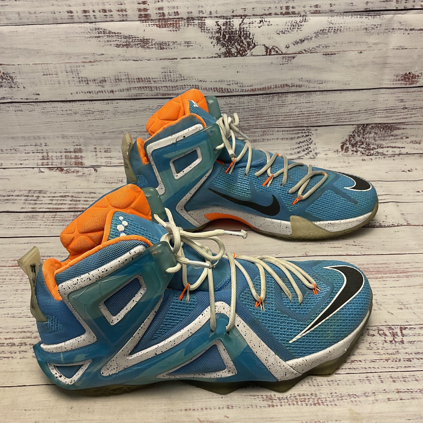 Nike LeBron 12 Elite Elevate Blue Athletic Sneaker Shoe Men Size 12