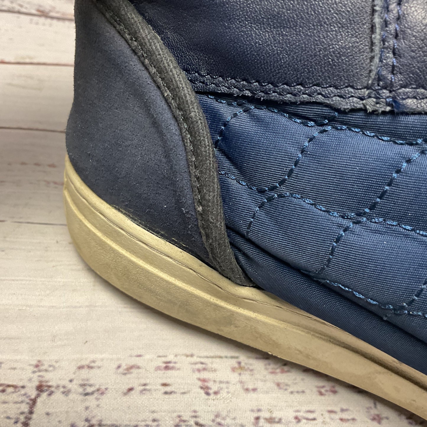 G-Star Raw Blue Quilted Nylon Hi-Top Sneaker Casual Shoe Men Size 13