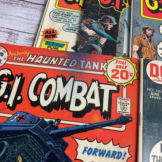 Vintage 8 Pc. G.I. Combat 1970s Dc Army Comic Lot