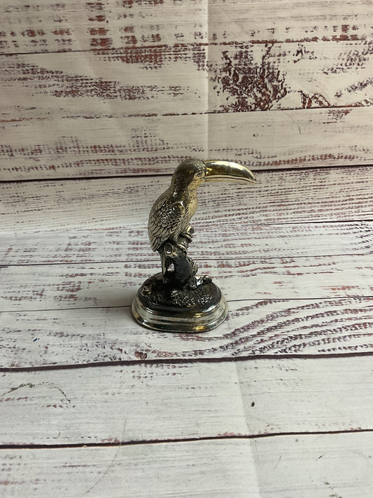 Fine Silver Plata Pura .999 Weighted Toucan 4.5" Statue
