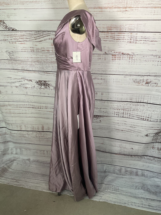 Oleg Cassini Lavender Off Shoulder Satin Ball Gown Jacket - Size 16W New W/ Tags