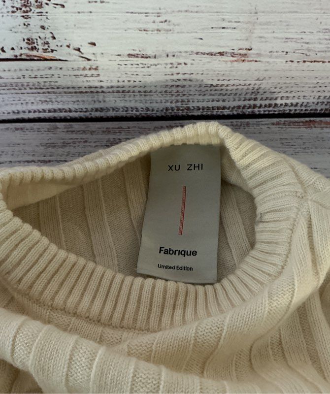 Women's Xu Zhi x Fabrique Cream Sweater Size S Retail $203