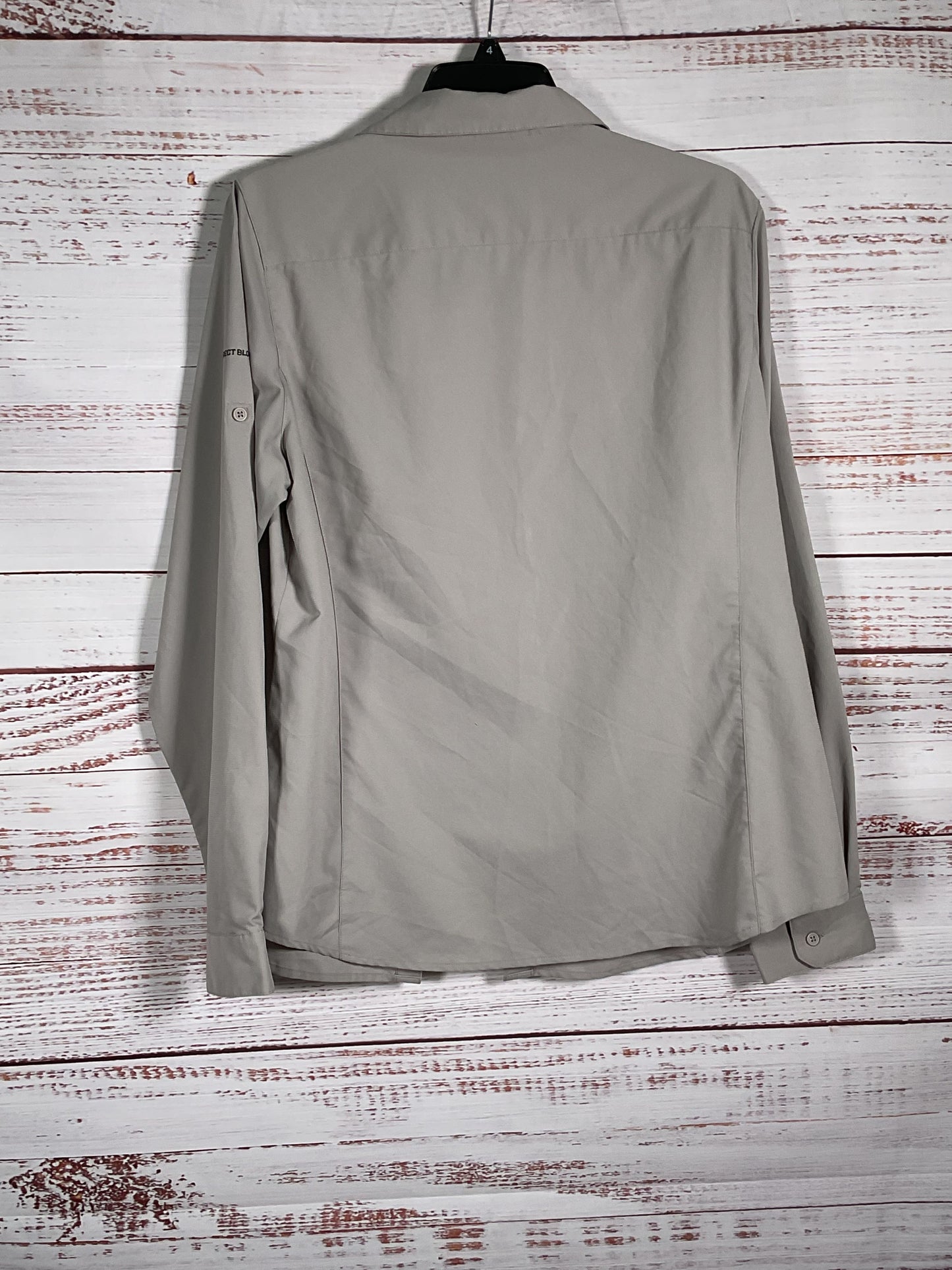 Columbia Gray Insect Blocker Button Up Shirt - Size L