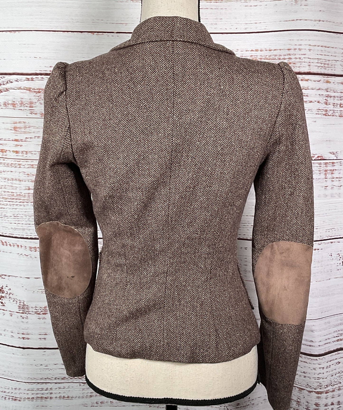 Mason Tweed Herringbone Blazer Brown 4