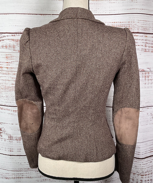 Mason Tweed Herringbone Blazer Brown 4