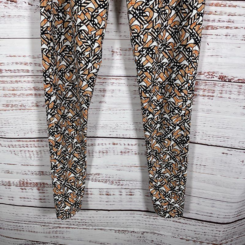 Burberry Madden Monogram Print Leggings Women's Pants - Size S/P