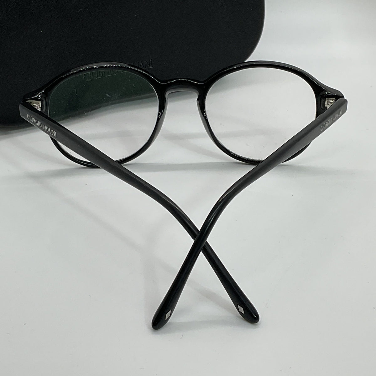 GIORGIO ARMANI AR7004 5001 Black Round Eyeglasses- 49[ ]19 145 (FRAMES ONLY)