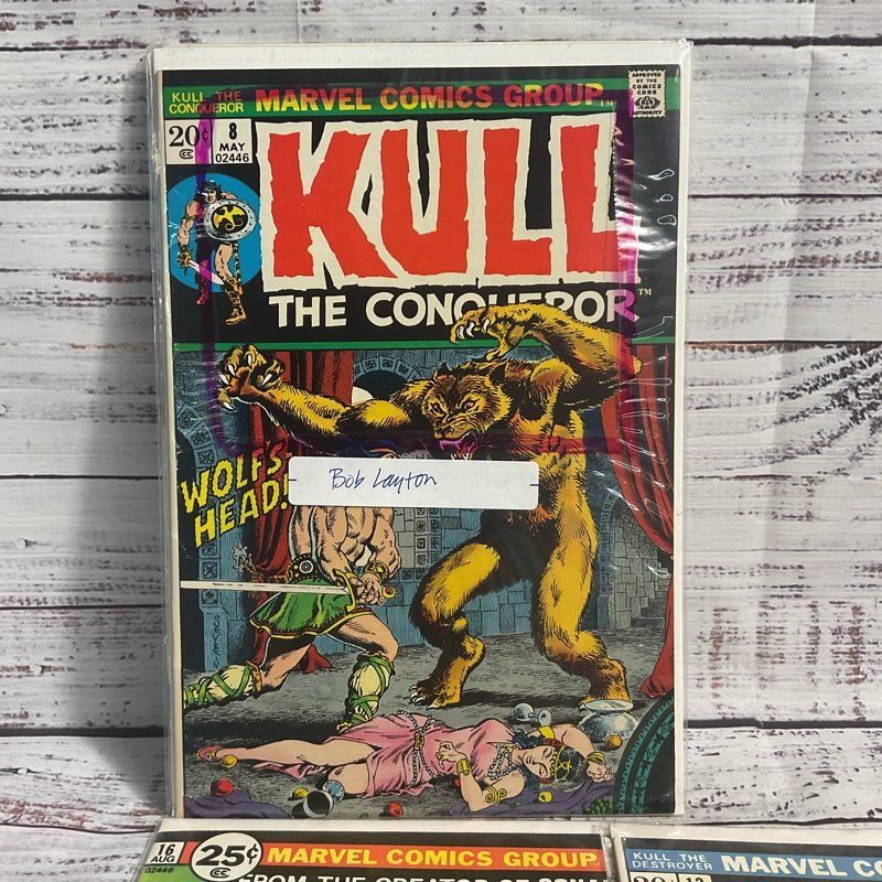 Lot Of 5 Vtg. Kull The Destroyer #5 7 8 16 12 Marvel Comics Ungraded