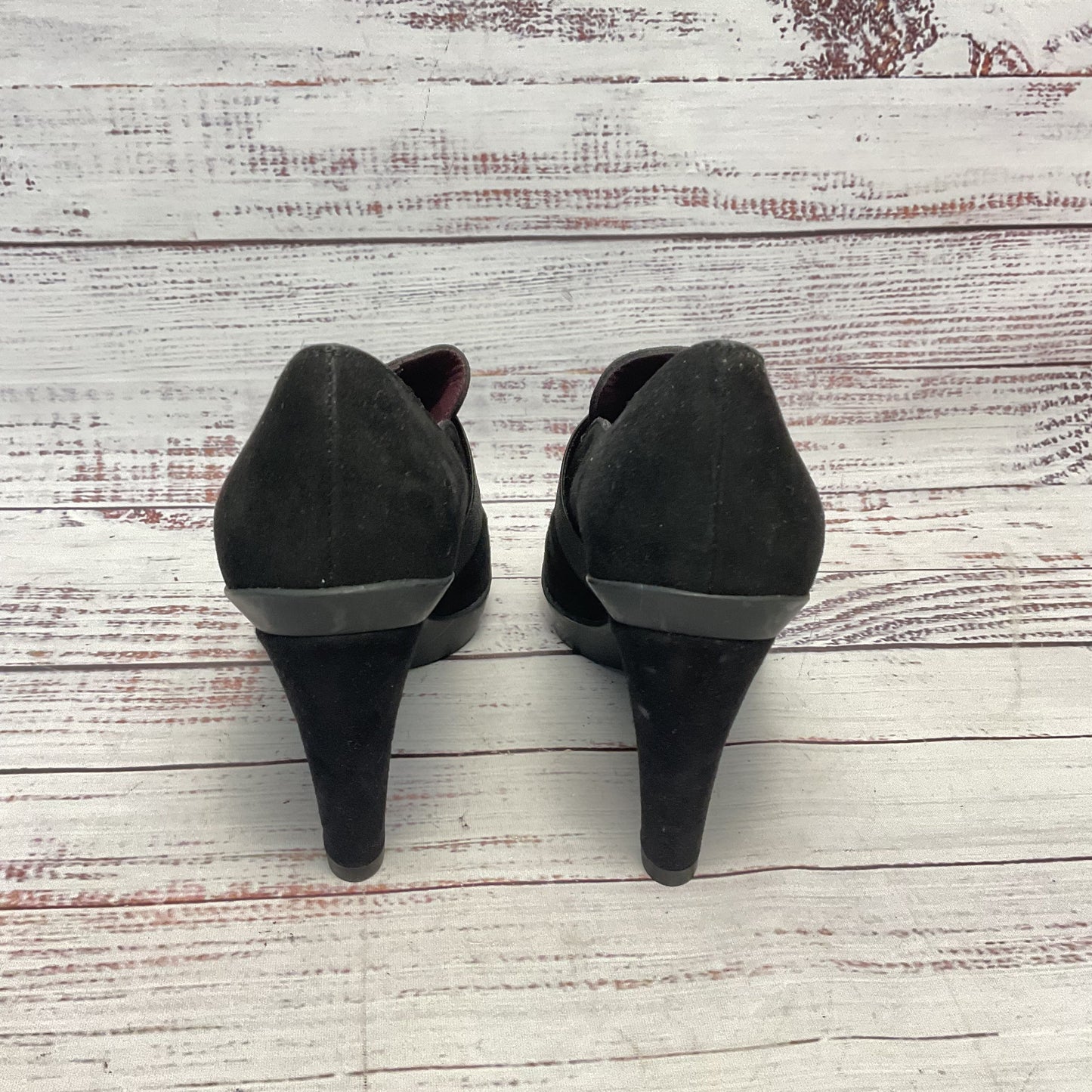 Stuart Weitzman Black Black Bootie Heel Women Size 4
