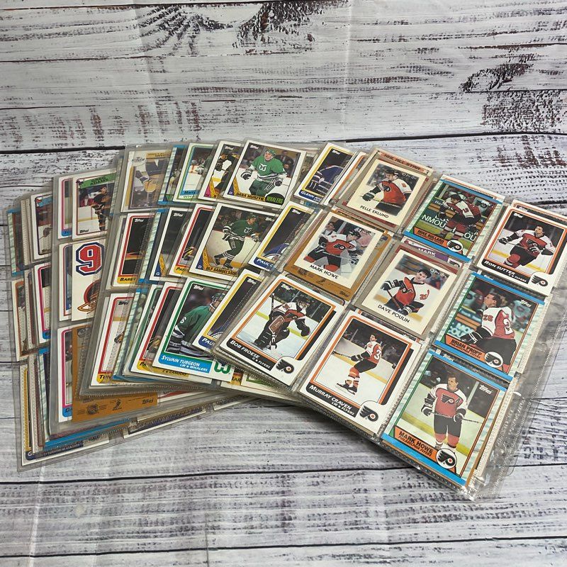 Lot Of 200+ Vintage 1980s Topps Hockey Cards & Stickers
