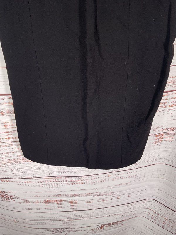 Moschino Cheap & Chic Women's Side Zip Pencil Skirt Black Wool Size 10 US