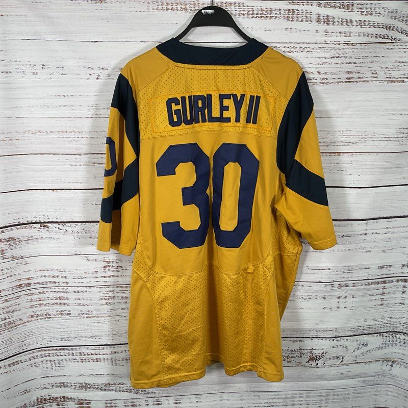 NFL Todd Gurley II On Field Gold LA Rams Jersey - Size 48