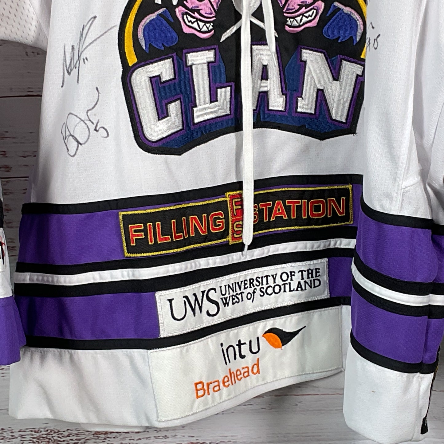 Signed???? Braehead Glasgow Clan Scotland United Kingdom Jersey- SZ L
