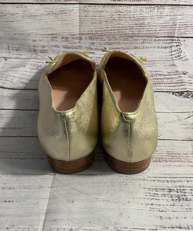 Women's Kate Spade New York Sarah Metallic Leather Loafers Gold Size 6B