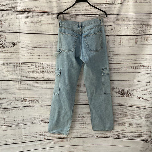 Still Here New York Charlie Cargo Jeans Blue Denim Pants - Size 26