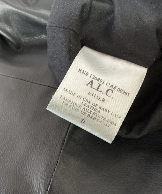 Women's A.L.C. Black Sleeveless Leather Dress Size 0 STUNNING!