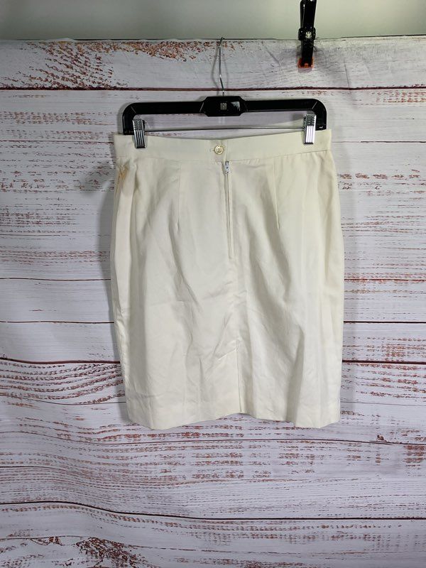 NWT Women's Neiman Marcus By Randolph Duke Off White Skirt Size 12 Vintage