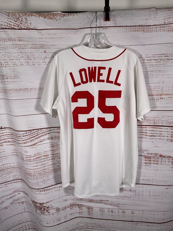 Majestic MLB Boston Red Sox Mike Lowell #25 Baseball Jersey Size M
