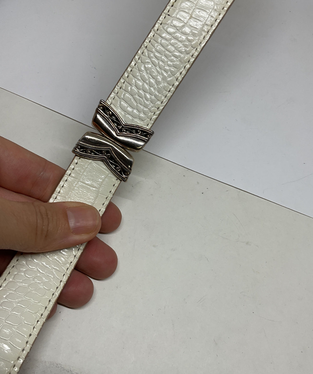 Brighton Embossed Leather Belt - Size M