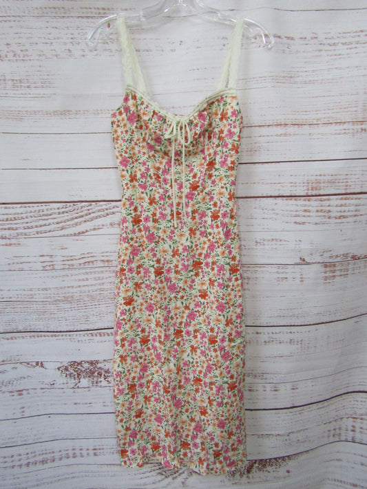 Commense Women's Floral Print Trim Cami Midi Dress Size XS