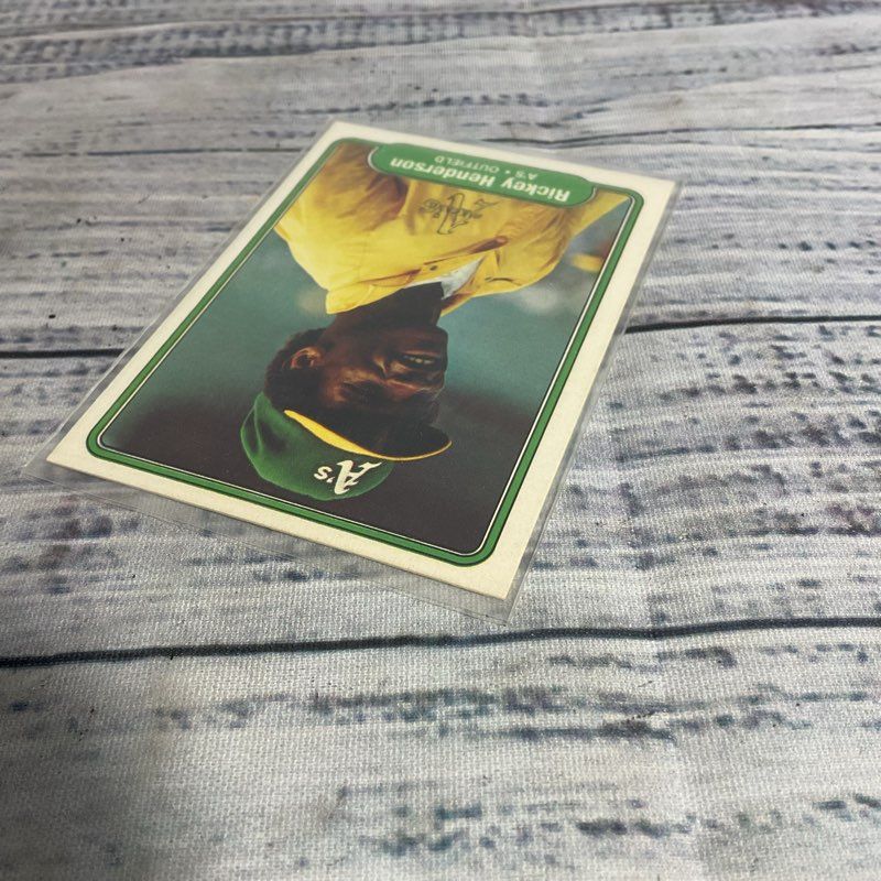 Vtg. Fleer 1982 Rickey Henderson #92 Ungraded Baseball Card Great Condition