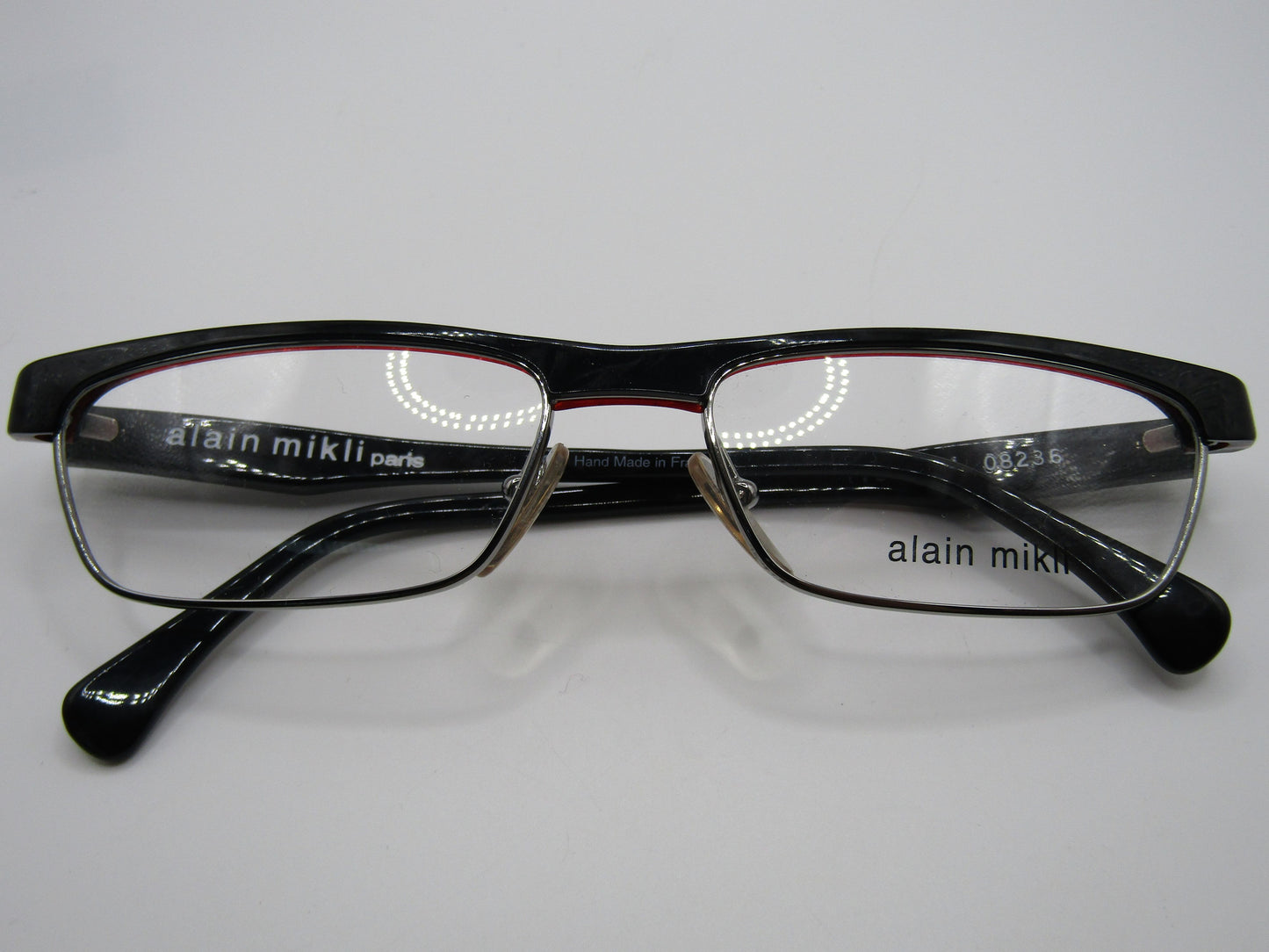 Alain Mikli 1754 Women's Black Slim Rectangular Eyeglasses Made in France