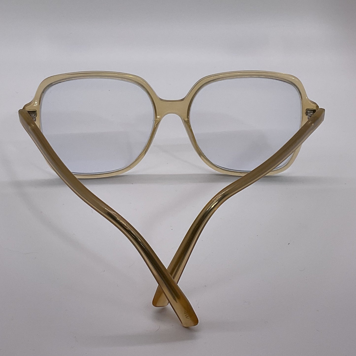 VTG. WARBY PARKER Alston Clear Tan Oversized Eyeglasses- 55[ ]15 140 FRAMES ONLY
