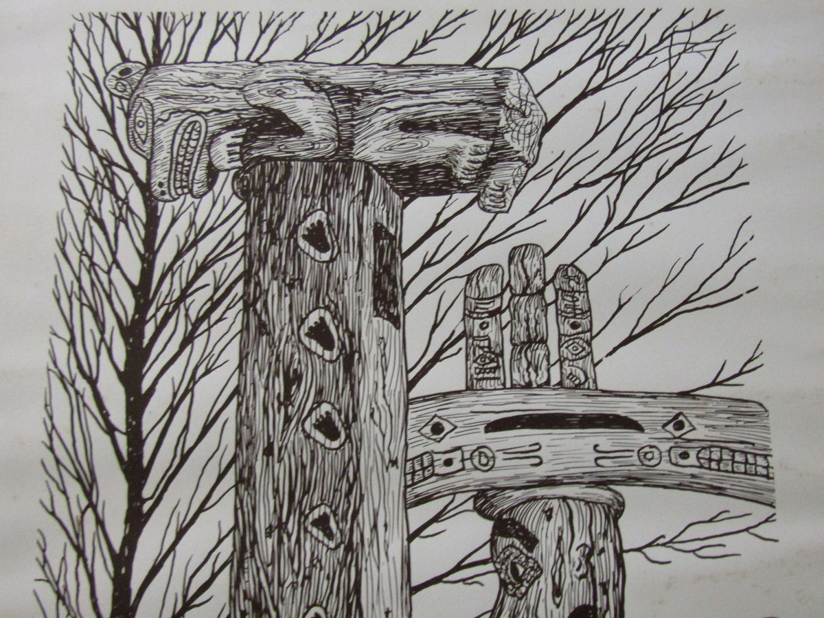 Vintage 1974 Andrew William Vachon 4-5 Toed Pencil Signed Print 50 of 200