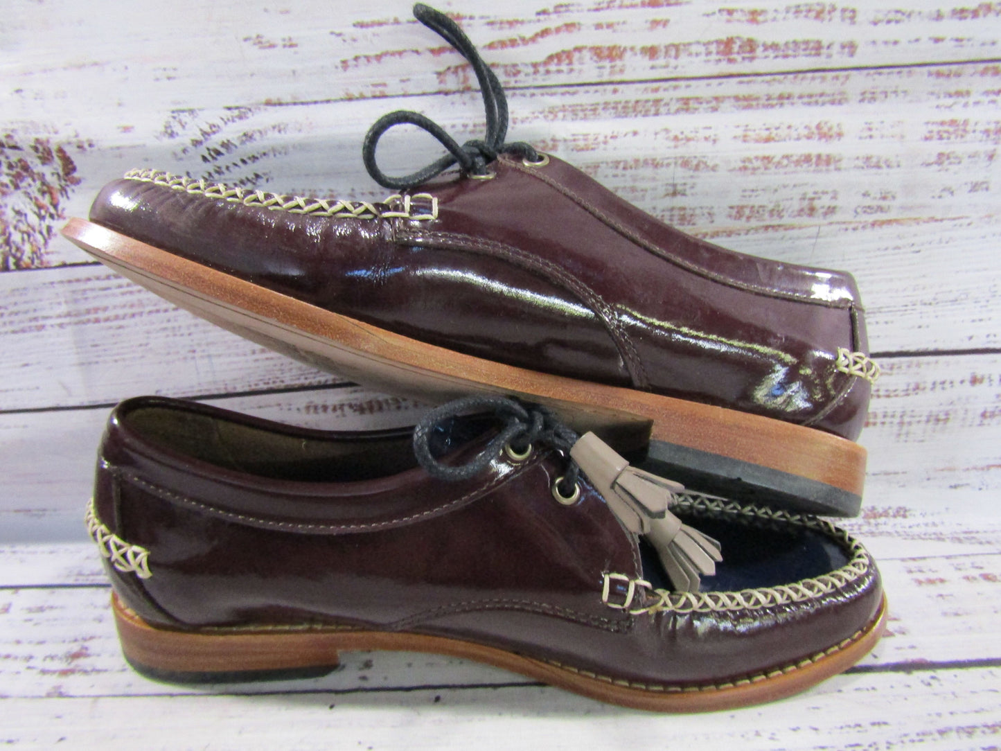 G.H. Bass & Co. Weejuns Winnie Women's Patent Leather Shoes Size 7.5