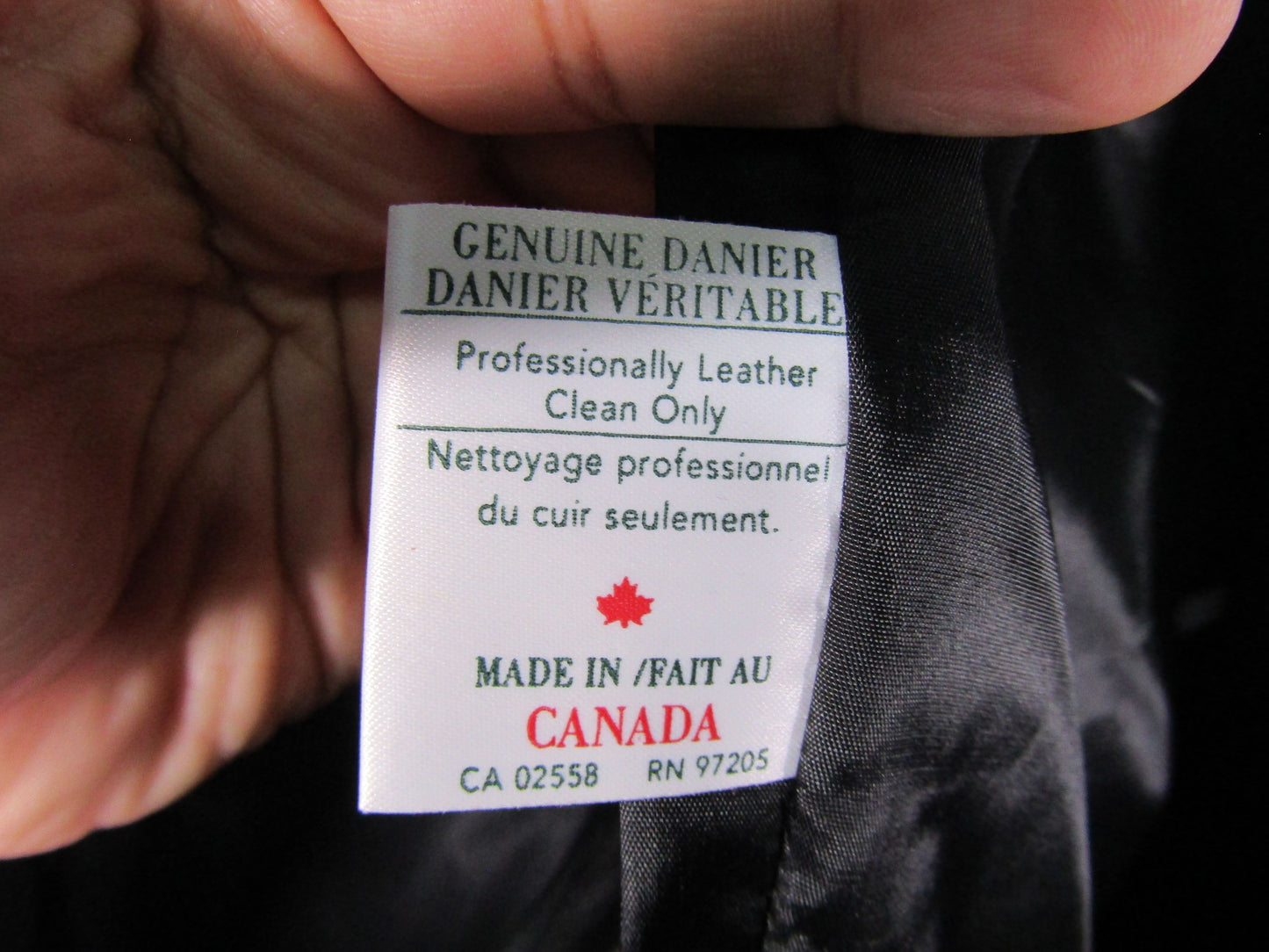 Danier Men's Black Leather Blazer Jacket Size 36 - 38 Made in Canada