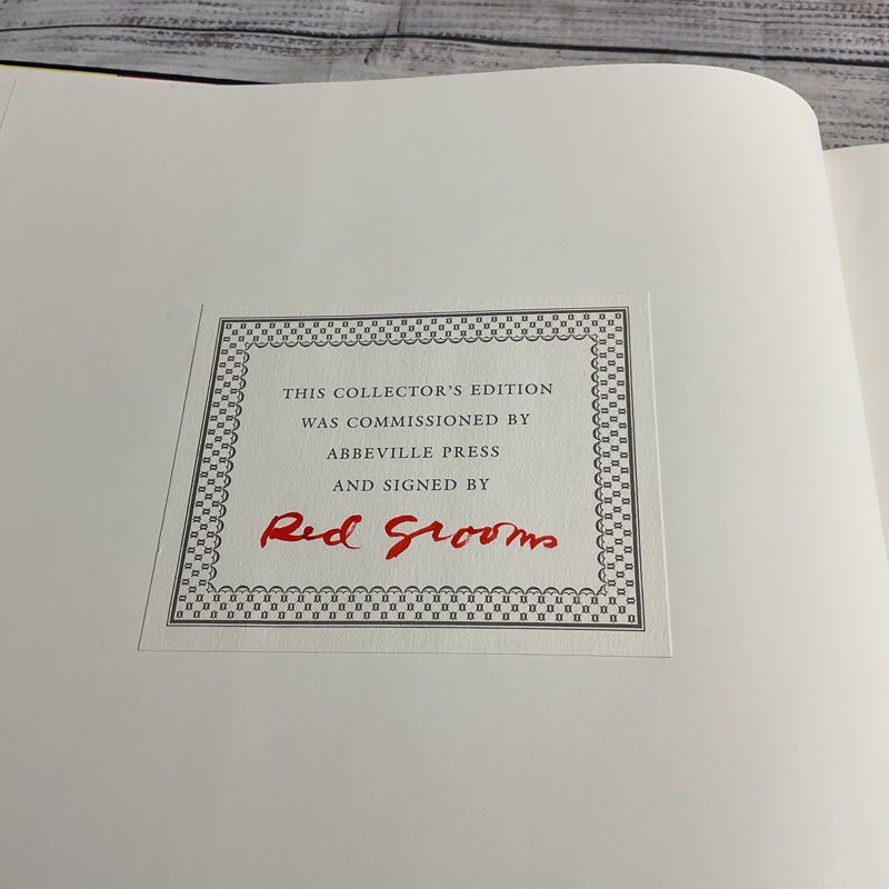 VTG. 1984 Red Grooms Collector's Edition Hardcover Art Book w/ Slipcase SIGNED