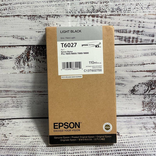 Nob Epson T6027 220ml Light Black Ink Stylus Pro 7880-9880