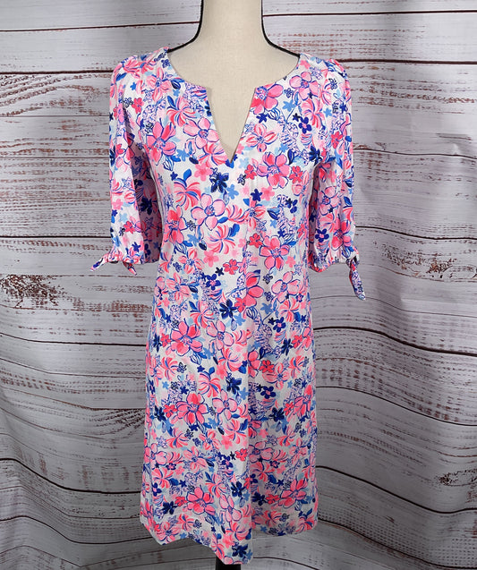 Lilly Pulitzer Easley T-Shirt Dress Resort White Party Like a Lobstar S