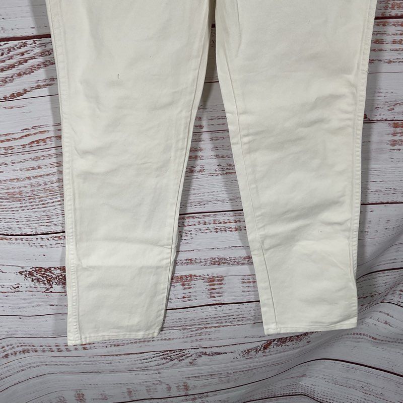 Wrangler Vintage 90s Cowboy Cut Slim Fit 936WHI Cream Denim Jeans - Size 30x32