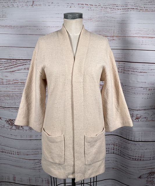 Wilfred Brullon Open Front Cardigan Beige S